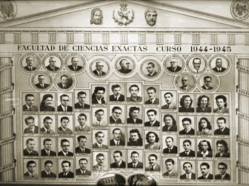 Orla Facultad Ciencias Exactas cuaOrla Facultad Ciencias Exactas curso 1944-1945 con muceta y cordón de seda artesanal.rso 1944-1945 con muceta y cordón de seda artesanal.