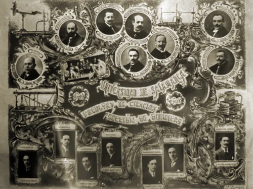 Promoción Ciencias Químicas, Salamanca – Toga y medalla doctor como símbolo de excelencia académica.